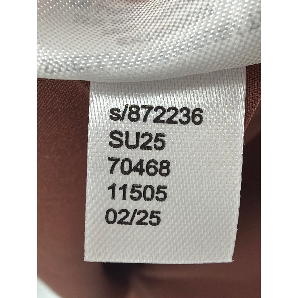 Ann Taylor Factory Womens Brown Floral Lyocell Linen Button Front‎ Midi Dress 14 - Picture 7 of 8